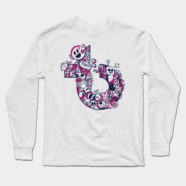 TB Doodle Icon Long Sleeve T-Shirt by teambuilding.com